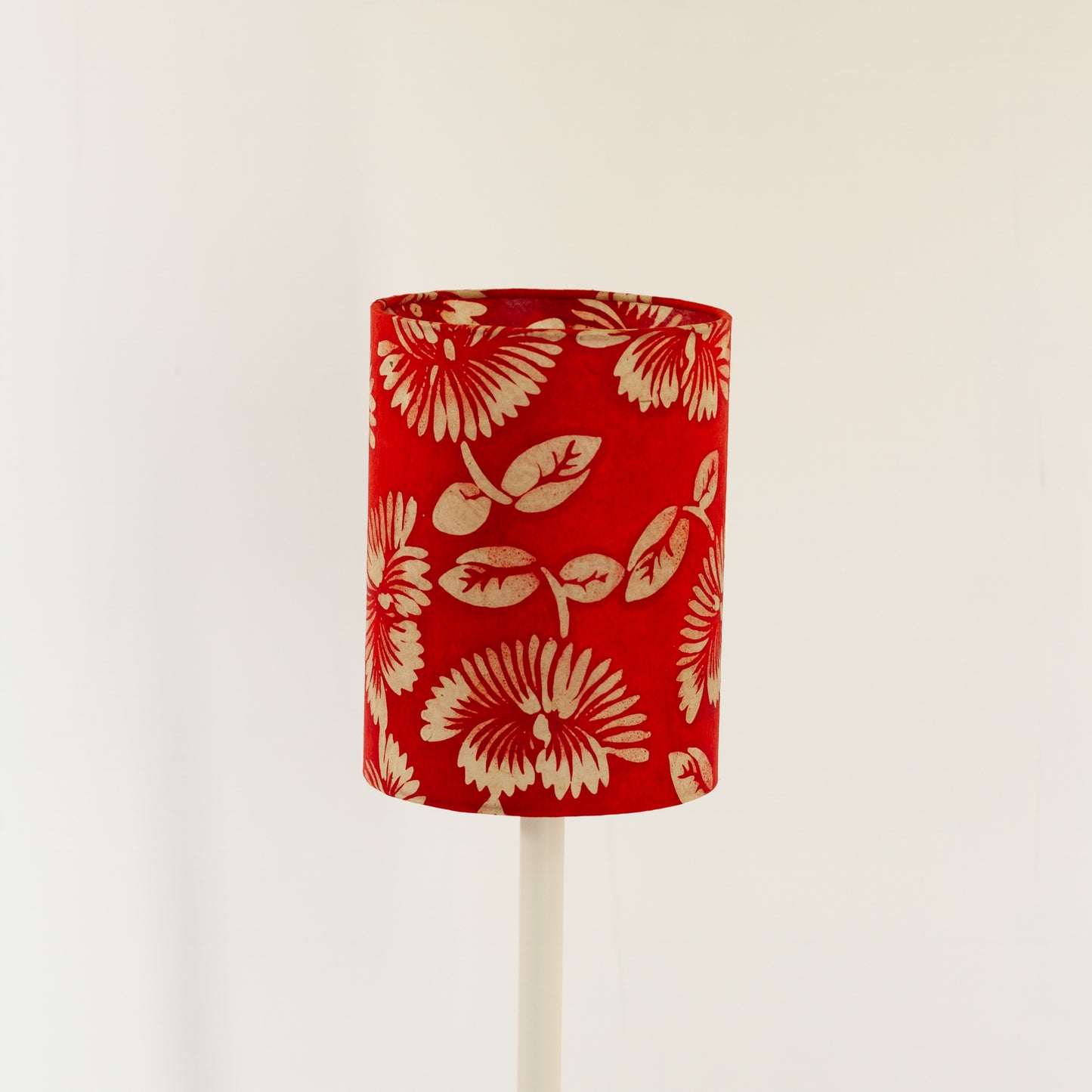 Drum Lamp Shade (15x20cm) - B118 - Batik Peony Red