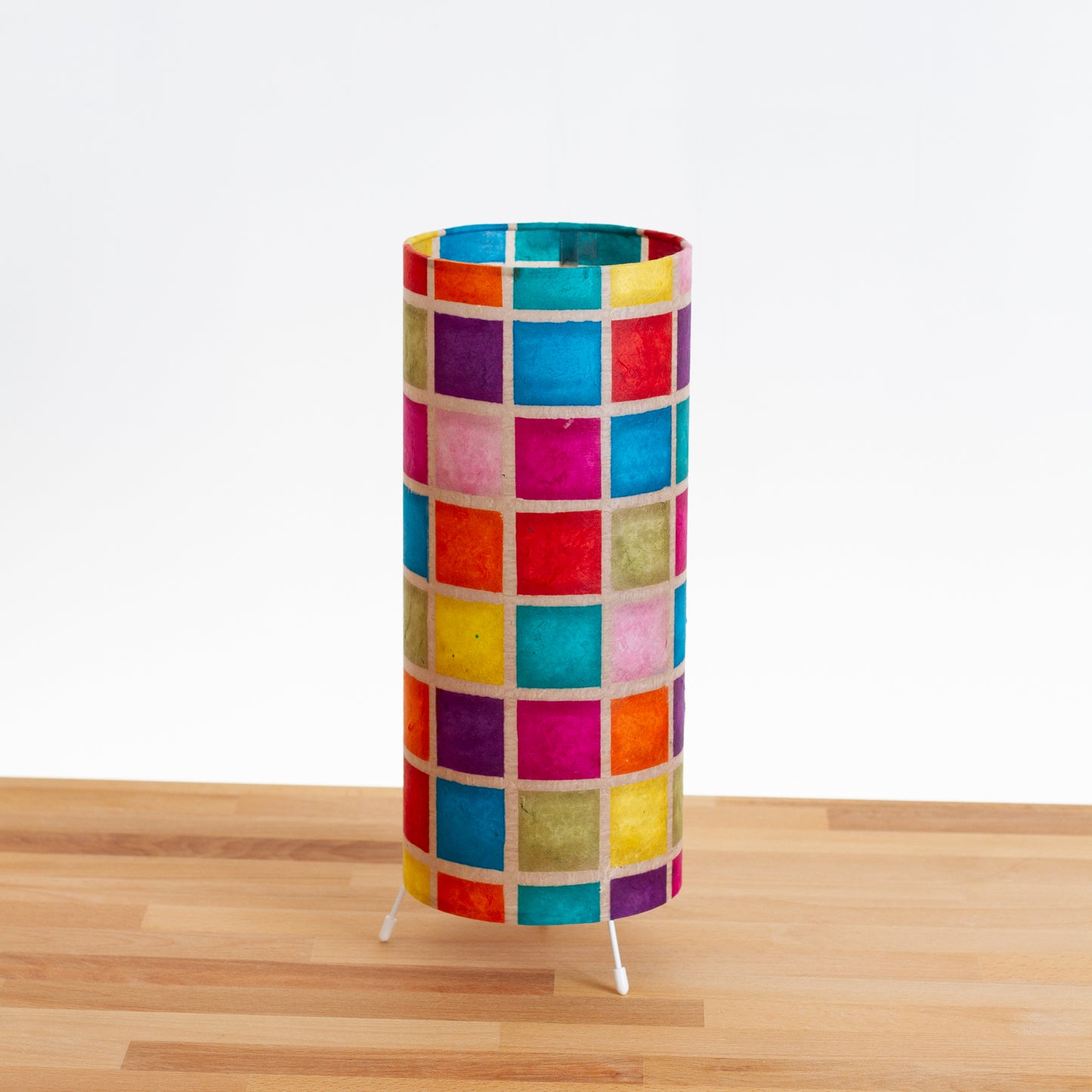 Free Standing Table Lamp Small - P01 ~ Batik Multi Square