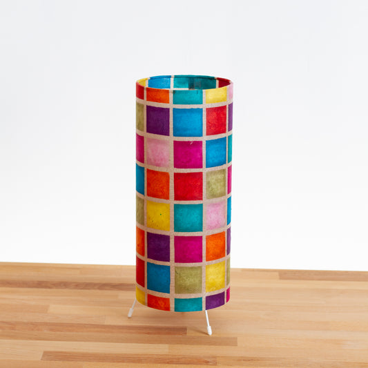 Free Standing Table Lamp Small - P01 ~ Batik Multi Square