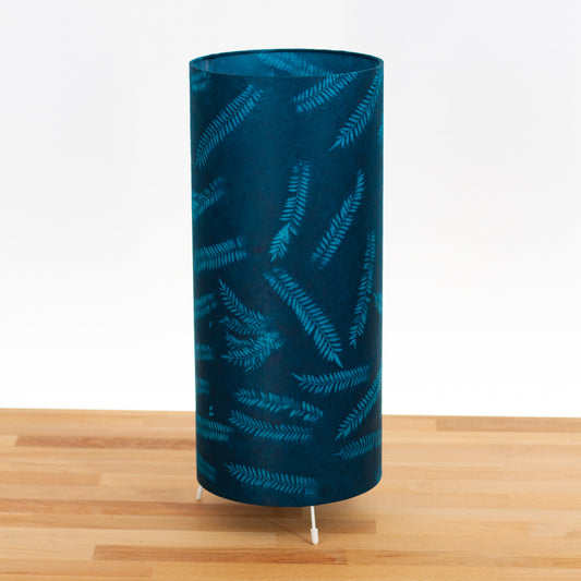 Free-Standing Table Lamp Large - B106 ~ Resistance Dyed Teal Fern