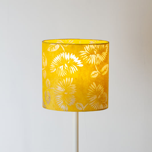 Oval Lamp Shades B120 Batik Peony Yellow