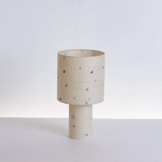 Matching Table Lamp Small with Drum Lamp Shade ~ Cornflower Petals (P34)