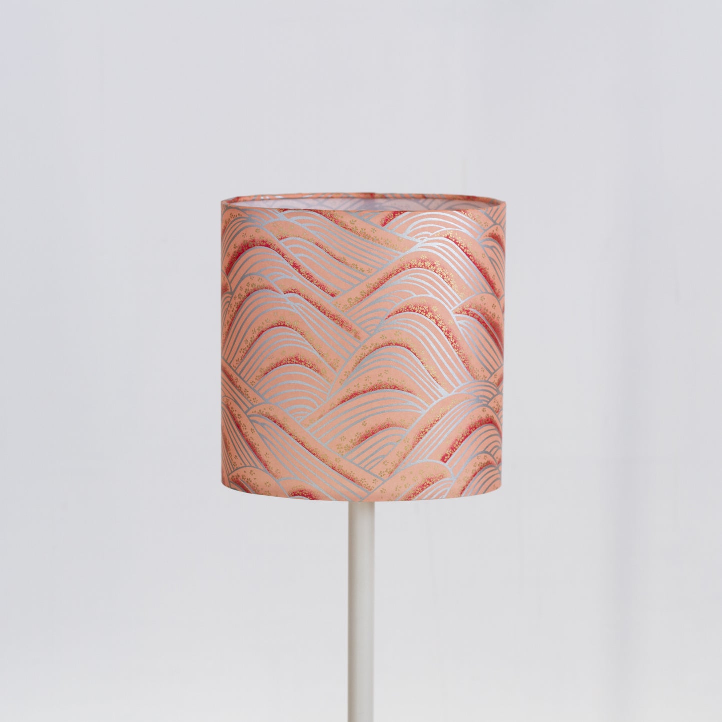 Oval Lamp Shade - W09 ~ Peach Hills, 20cm(w) x 20cm(h) x 13cm(d)