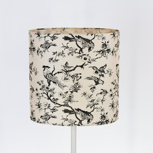 Oval Lamp Shade - P41 - Oriental Birds, 30cm(w) x 30cm(h) x 22cm(d)