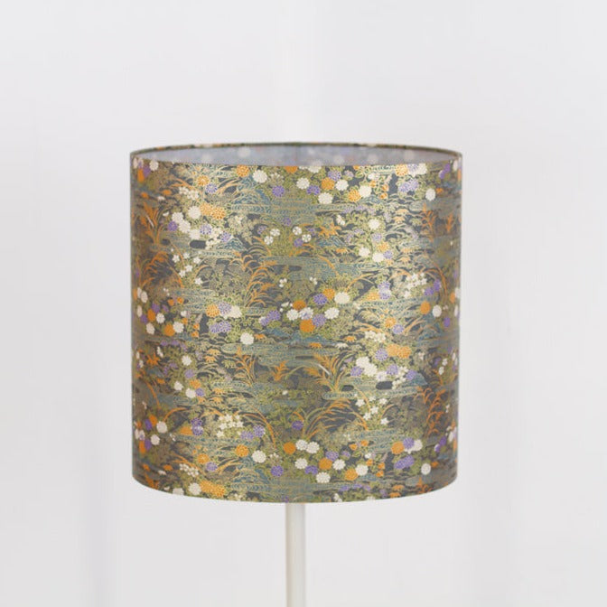 Oval Lamp Shade - W08 ~ Lily Pond, 30cm(w) x 30cm(h) x 22cm(d)