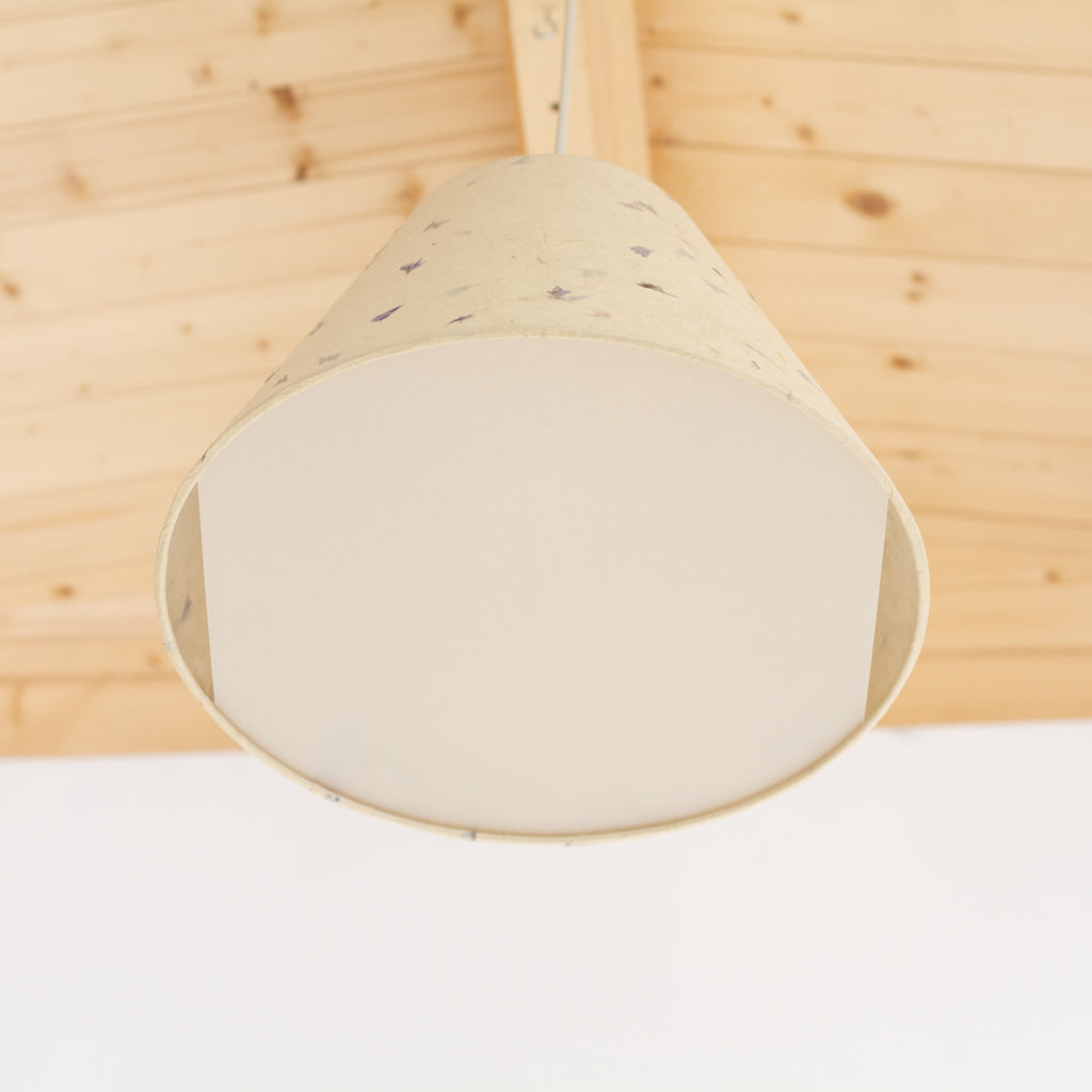 Conical Lamp Shade - P34 - Cornflower Petals, 15cm Top, 35cm Bottom, 22cm Height