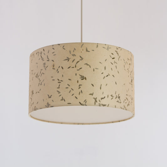 Drum Lamp Shade - P95 - Little Leaves, 35cm(d) x 20cm(h)