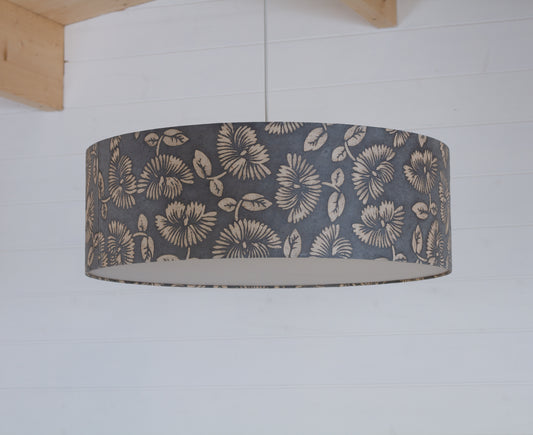 Drum Lamp Shades 60cm(d) x 20cm(h) ~ B119 Batik Peony Grey