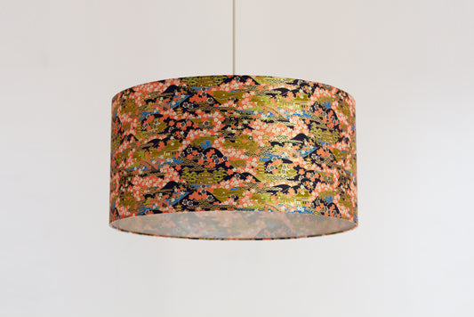Drum Lamp Shade - W06 - Kyoto, 50cm(d) x 25cm(h)
