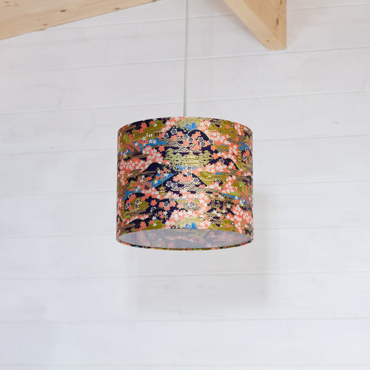 Drum Lamp Shade - W06 ~ Kyoto, 25cm x 20cm