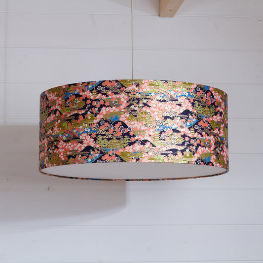 Drum Lamp Shade - W06 - Kyoto, 50cm(d) x 20cm(h)