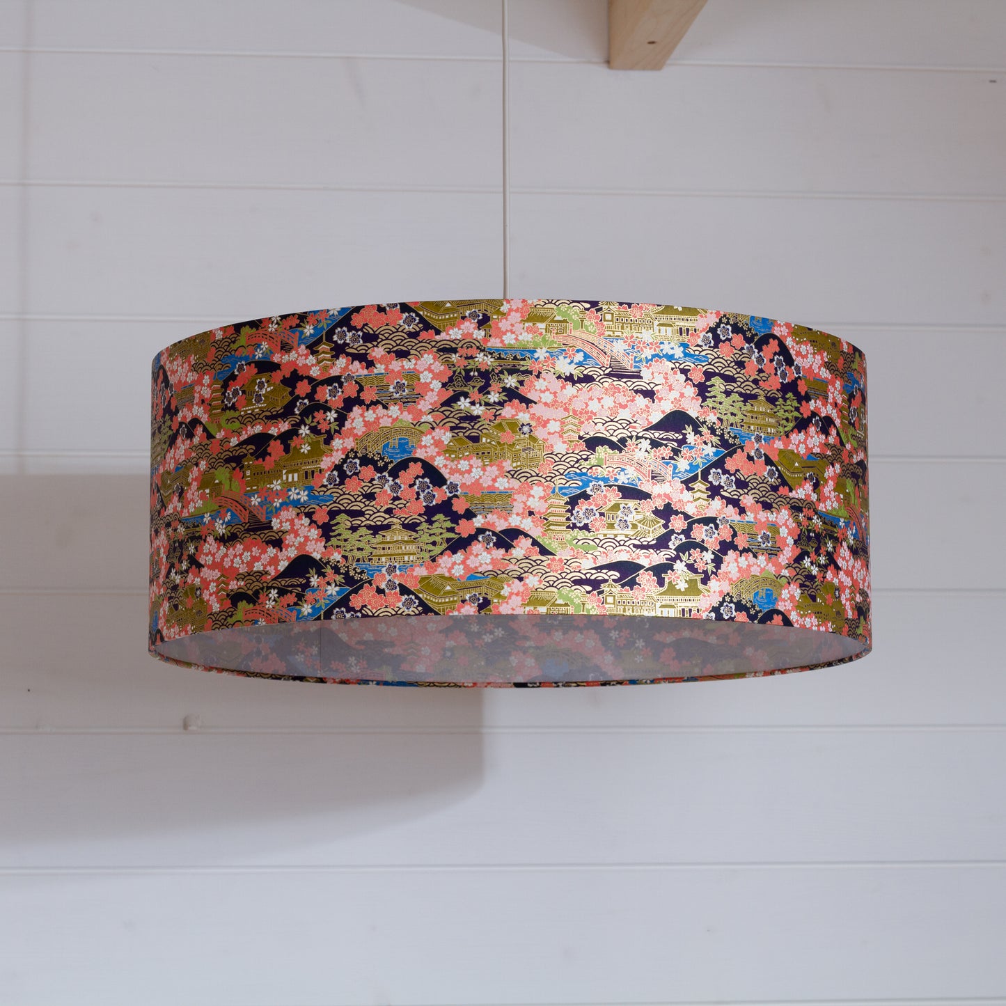 Drum Lamp Shade - W06 - Kyoto, 50cm(d) x 20cm(h)