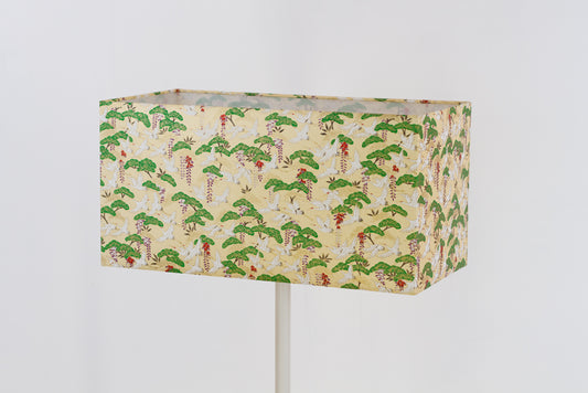 Rectangle Lamp Shade - W05 ~ Cranes, 40cm(w) x 20cm(h) x 20cm(d)