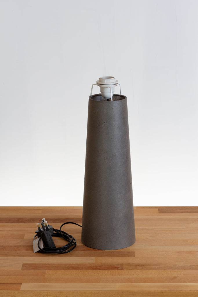 Matching Lamp Base Large - Grey Lokta P53 ~ (Base only)