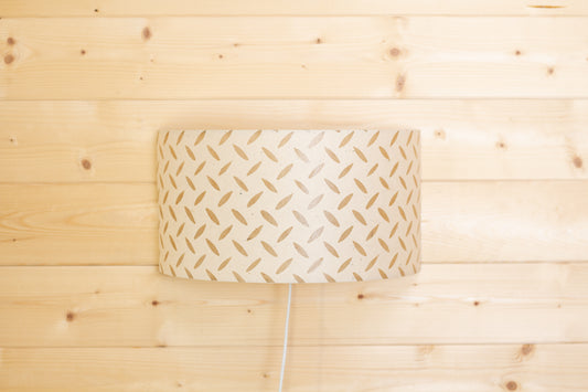 Wall Light - P10 - Batik Tread Plate Natural, 36cm(wide) x 20cm(h)