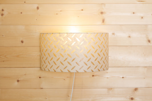 Wall Light - P10 - Batik Tread Plate Natural, 36cm(wide) x 20cm(h)