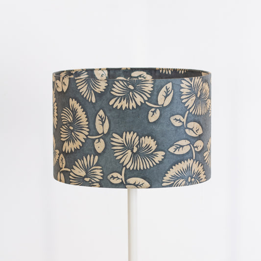 Oval Lamp Shades B119 ~ Batik Peony Grey