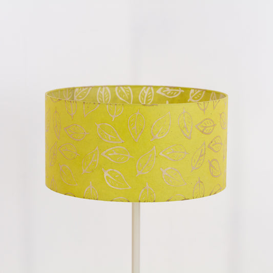 Drum Lamp Shades B117 ~ Batik Leaf Lime