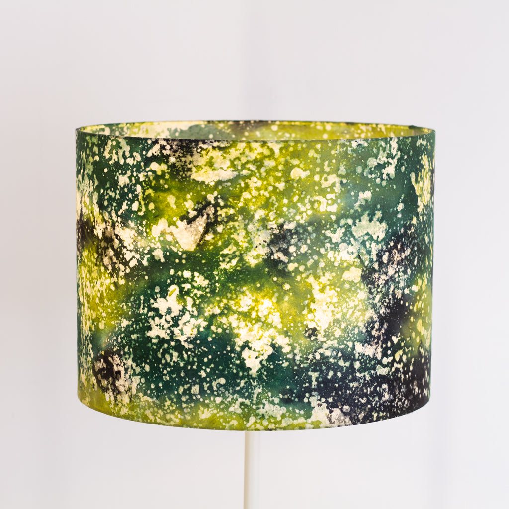 Drum Lamp Shades B114 ~ Batik Canopy Greens