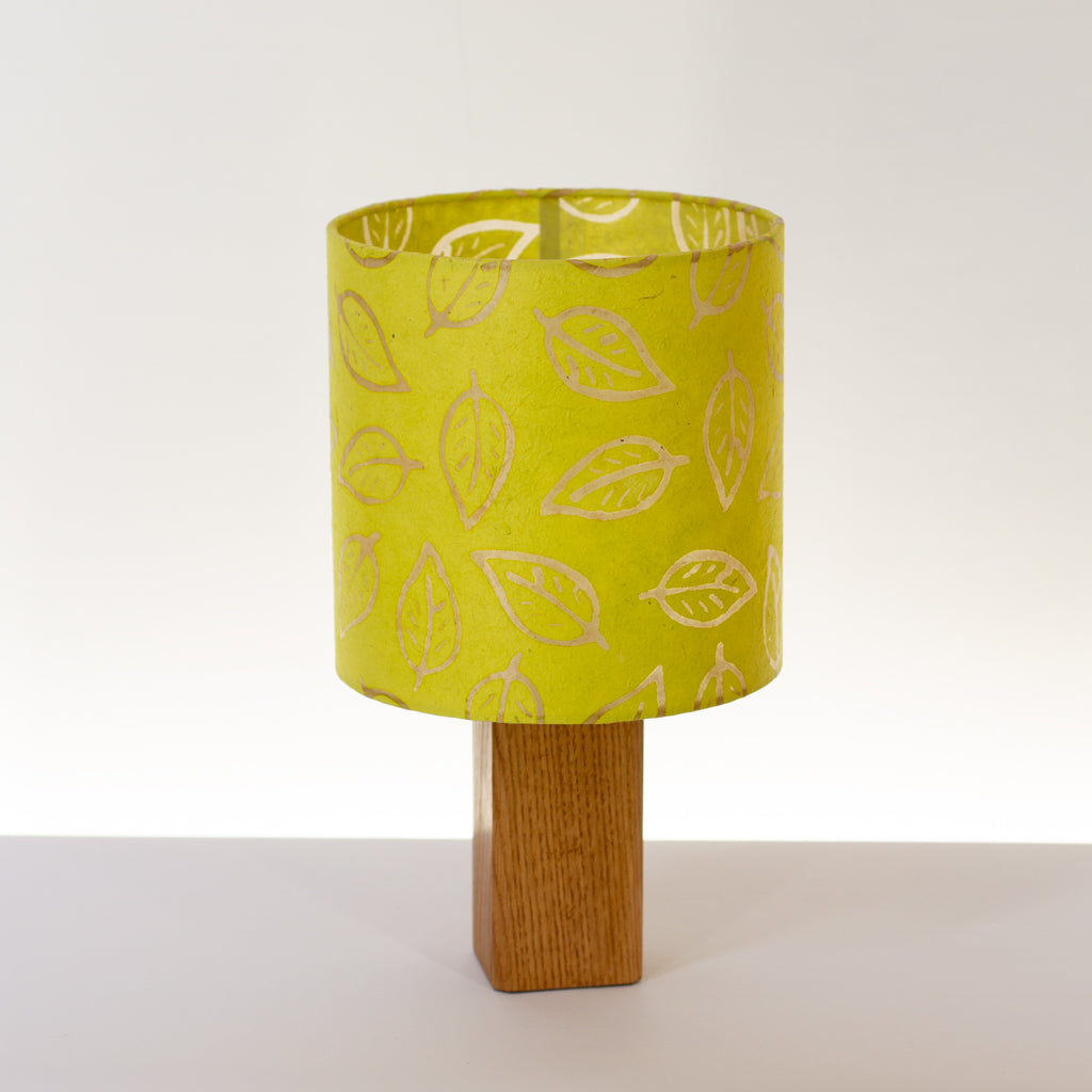 3 Panel Floor Lamp - B117 Batik Leaf Lime, 20cm(d) x 1.4m(h)