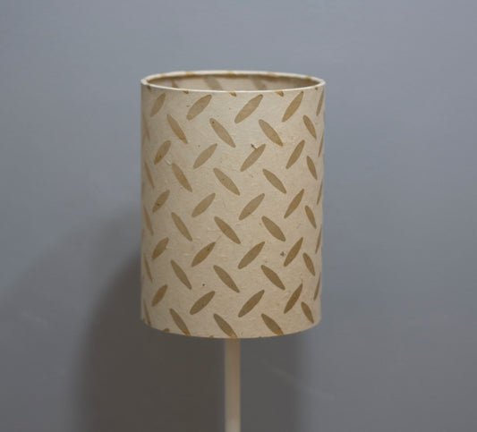 Drum Lamp Shade - P10 ~ Batik Tread Plate Natural, 15cm(diameter)