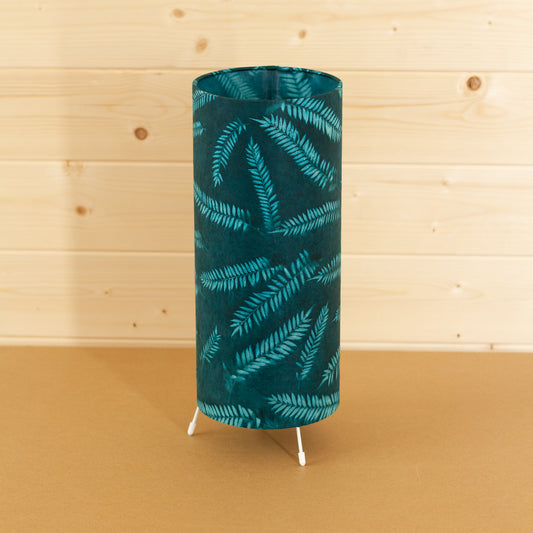 Free-Standing Table Lamp Small - B106 ~ Resistance Dyed Teal Fern