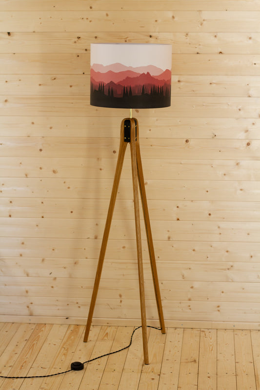 Landscape #4 Oak Tripod - Red