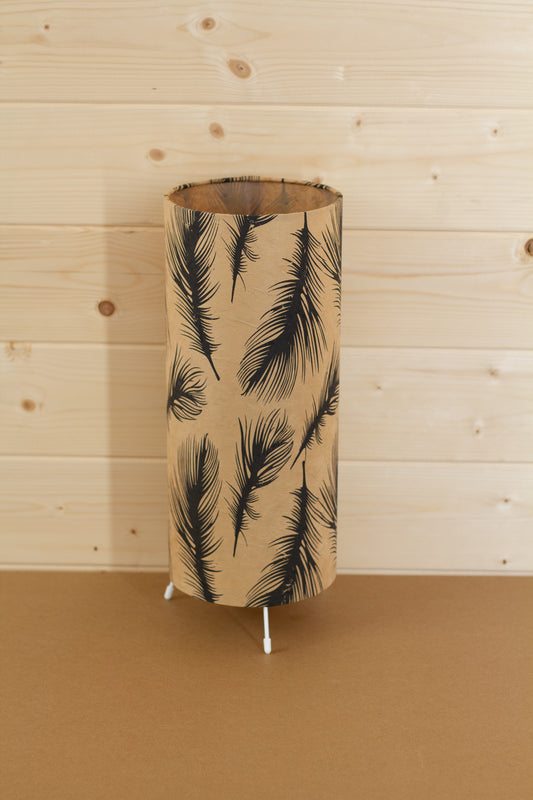 Free Standing Table Lamp Small - B102 - Black Feather