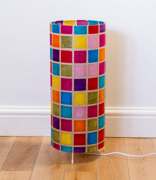 Free Standing Table Lamp Large - P01 ~ Batik Multi Square
