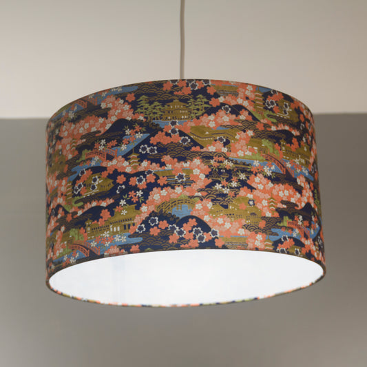Drum Lamp Shade - W06 ~ Kyoto, 35cm(d) x 20cm(h)