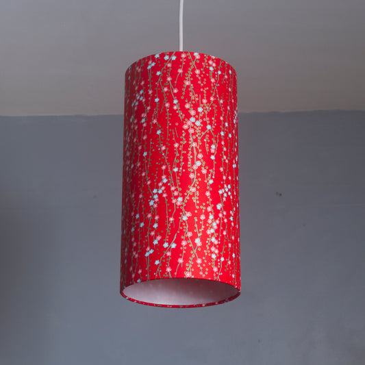 Drum Lamp Shade - W01 ~ Red Daisies, 15cm(diameter)
