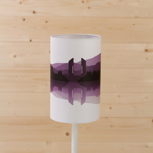 Landscape #2 Print (Drum Lamp Shade Only) - Purple 15cm(diameter)