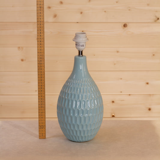 Yarra Ceramic Table Lamp Large (Base only) - Duckegg Blue