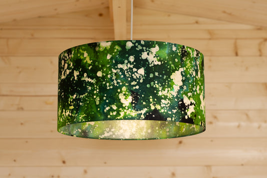 Drum Lamp Shades B114 ~ Batik Canopy Greens