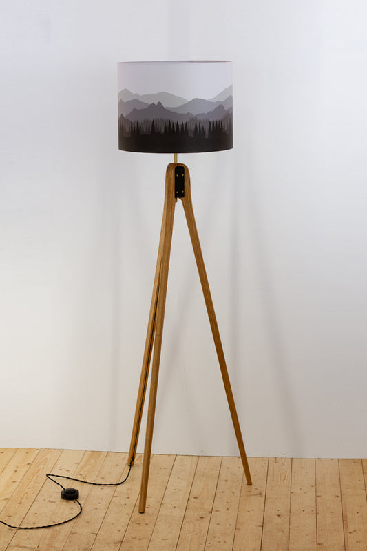 Landscape #4 Oak Tripod - Grey