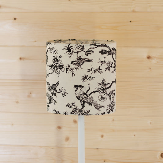 Oval Lamp Shade - P41 - Oriental Birds, 20cm(w) x 20cm(h) x 13cm(d)