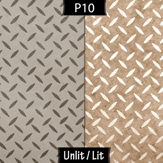 Free Standing Table Lamp Small - P10 ~ Batik Tread Plate Natural