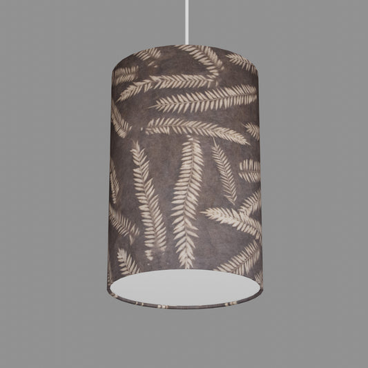 Drum Lamp Shade - P26 - Resistance Dyed Brown Fern, 20cm(d) x 30cm(h)
