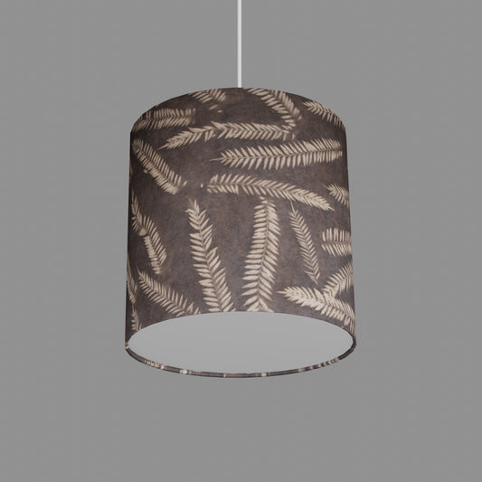 Drum Lamp Shade - P26 - Resistance Dyed Brown Fern, 25cm x 25cm