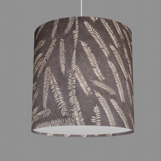 Drum Lamp Shade - P26 - Resistance Dyed Brown Fern, 40cm(d) x 40cm(h)