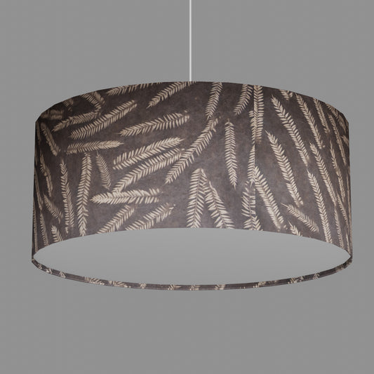 Drum Lamp Shade - P26 - Resistance Dyed Brown Fern, 70cm(d) x 30cm(h)