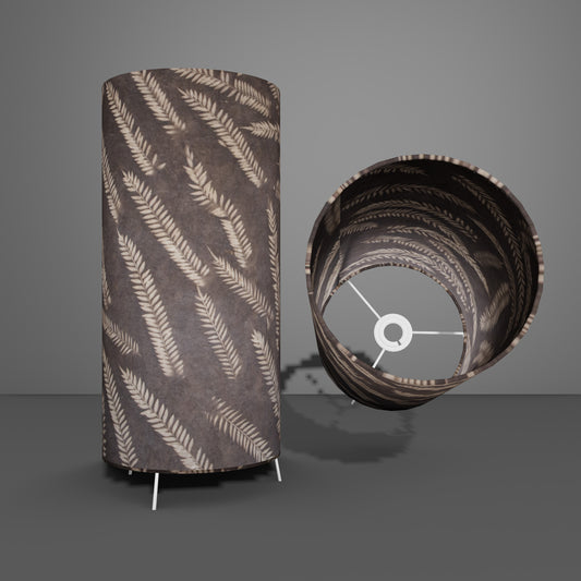 Free Standing Table Lamp Large - P26 - Brown Fern Resistance dyed Lokta
