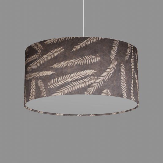 Oval Lamp Shade - P26 - Resistance Dyed Brown Fern, 40cm(w) x 20cm(h) x 30cm(d)