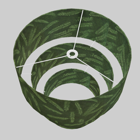 3 Tier Lamp Shade - P27 - Resistance Dyed Green Fern, 50cm x 20cm, 40cm x 17.5cm & 30cm x 15cm