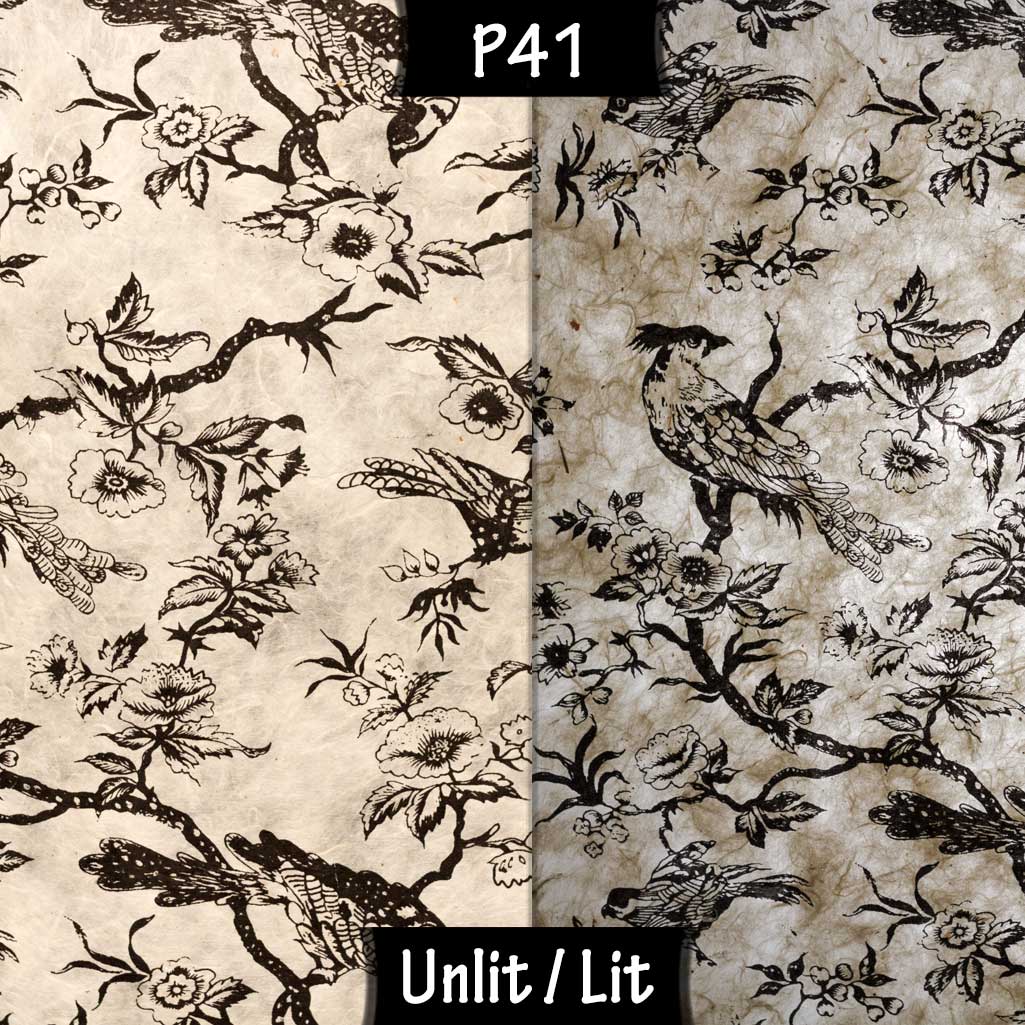 Drum Lamp Shade - P41 - Oriental Birds, 20cm(d) x 30cm(h)