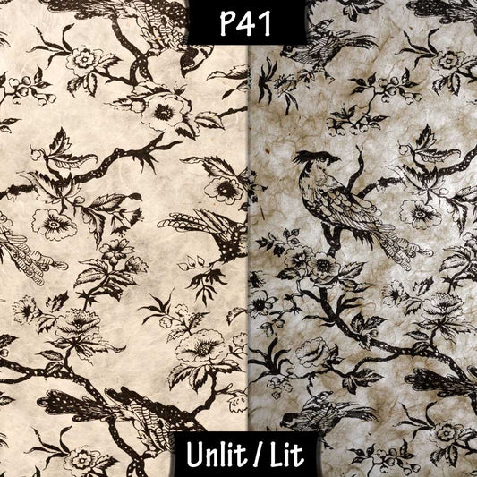 Conical Lamp Shade P41 - Oriental Birds, 23cm(top) x 40cm(bottom) x 31cm(height)