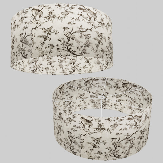 Drum Lamp Shade - P41 - Oriental Birds, 70cm(d) x 30cm(h)