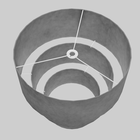 3 Tier Lamp Shade - P53 - Pewter Grey, 50cm x 20cm, 40cm x 17.5cm & 30cm x 15cm