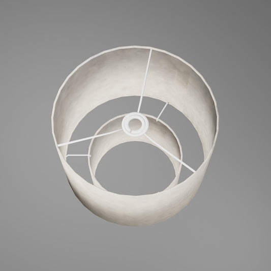2 Tier Lamp Shade - P54 - Natural Lokta, 30cm x 20cm & 20cm x 15cm