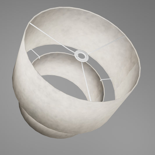 2 Tier Lamp Shade - P54 - Natural Lokta, 40cm x 20cm & 30cm x 15cm